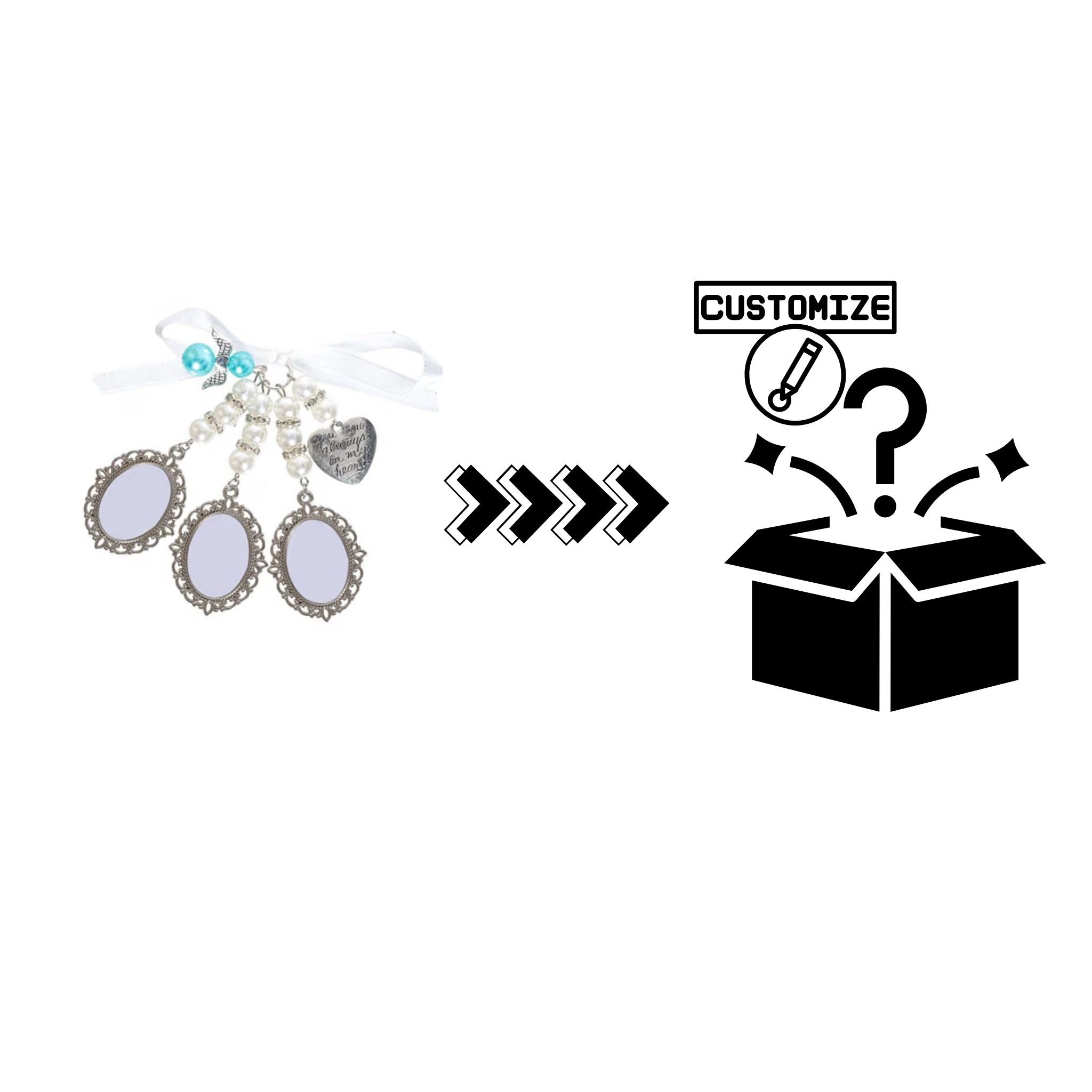 Custom Sublimation Graduation Tassel Charms –Bouquet Pin - Custom Graphic | Jadez World