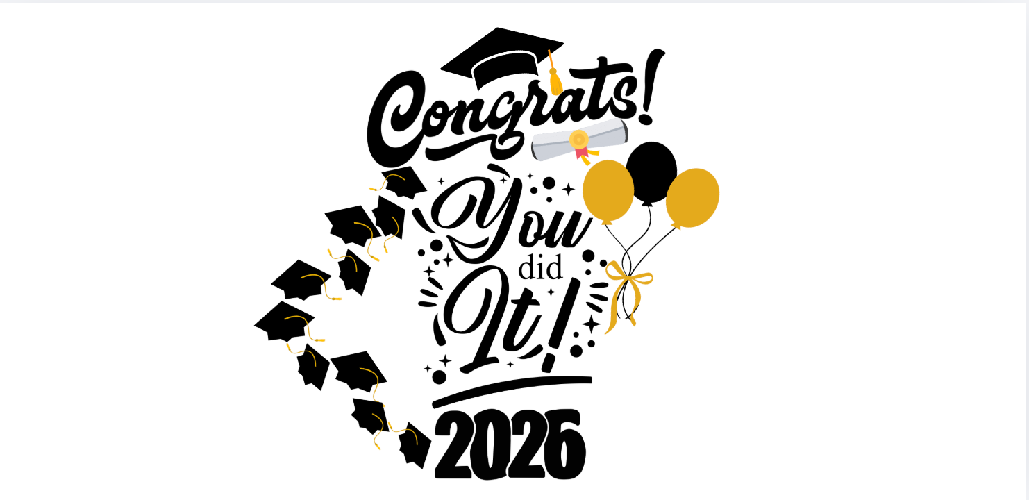  Congrats You Did It Print Graphic | Jadez World