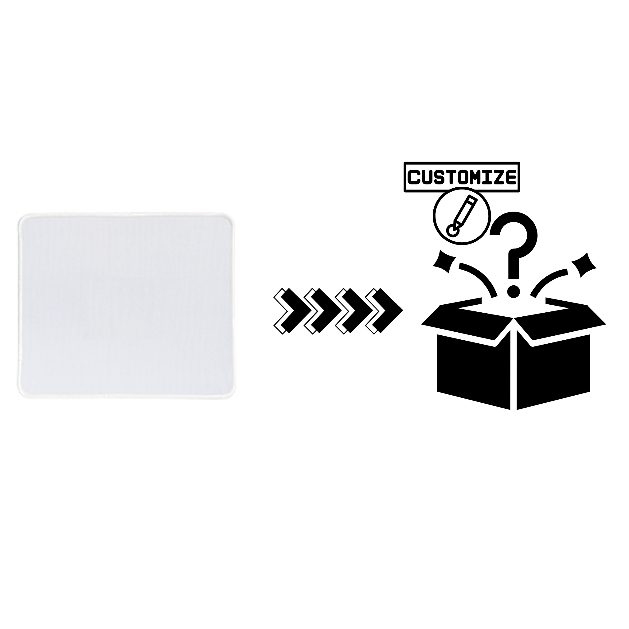 Custom Sublimation 9.8" x 8.3" Mouse Pad -Custom Graphic | Jadez World 