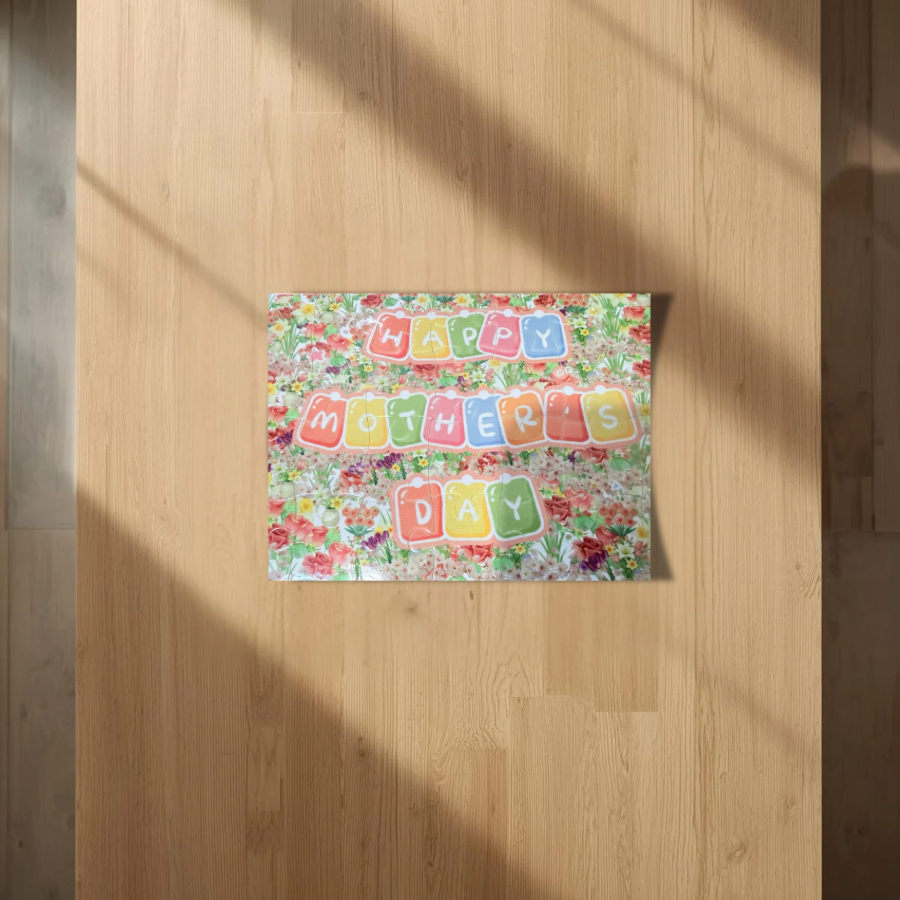 Custom Sublimation A5 - 28 Piece Jigsaw Puzzle – AI Rendering Product Shot - Mothers Day Print | Jadez World