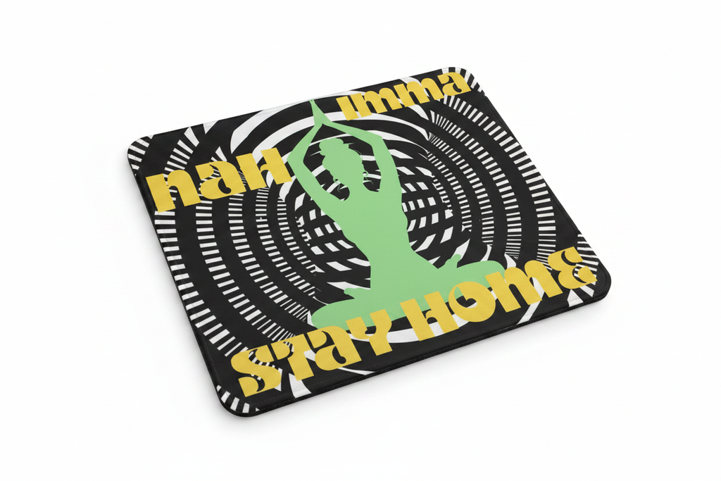 Custom Sublimation 9.8" x 8.3" Mouse Pad - AI Rendering Product Shot - Nah Imma Stay Print | Jadez World 