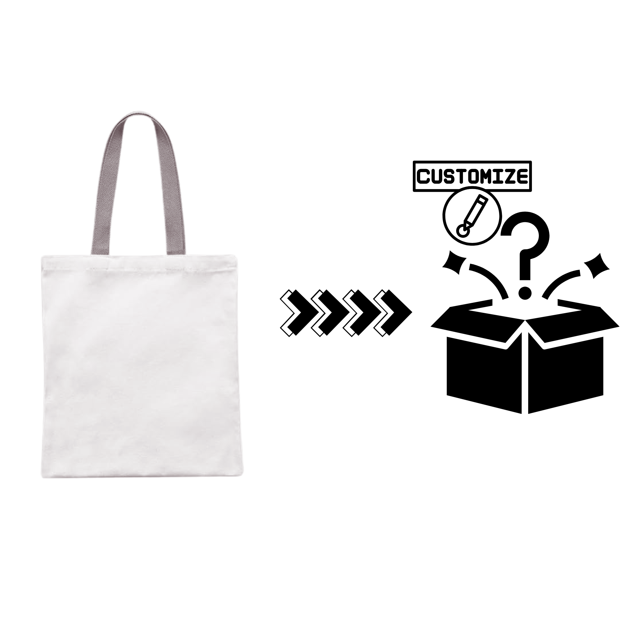 Custom Sublimation 13.7" x 11.8" Tote Bag - Custom Graphic | Jadez World 
