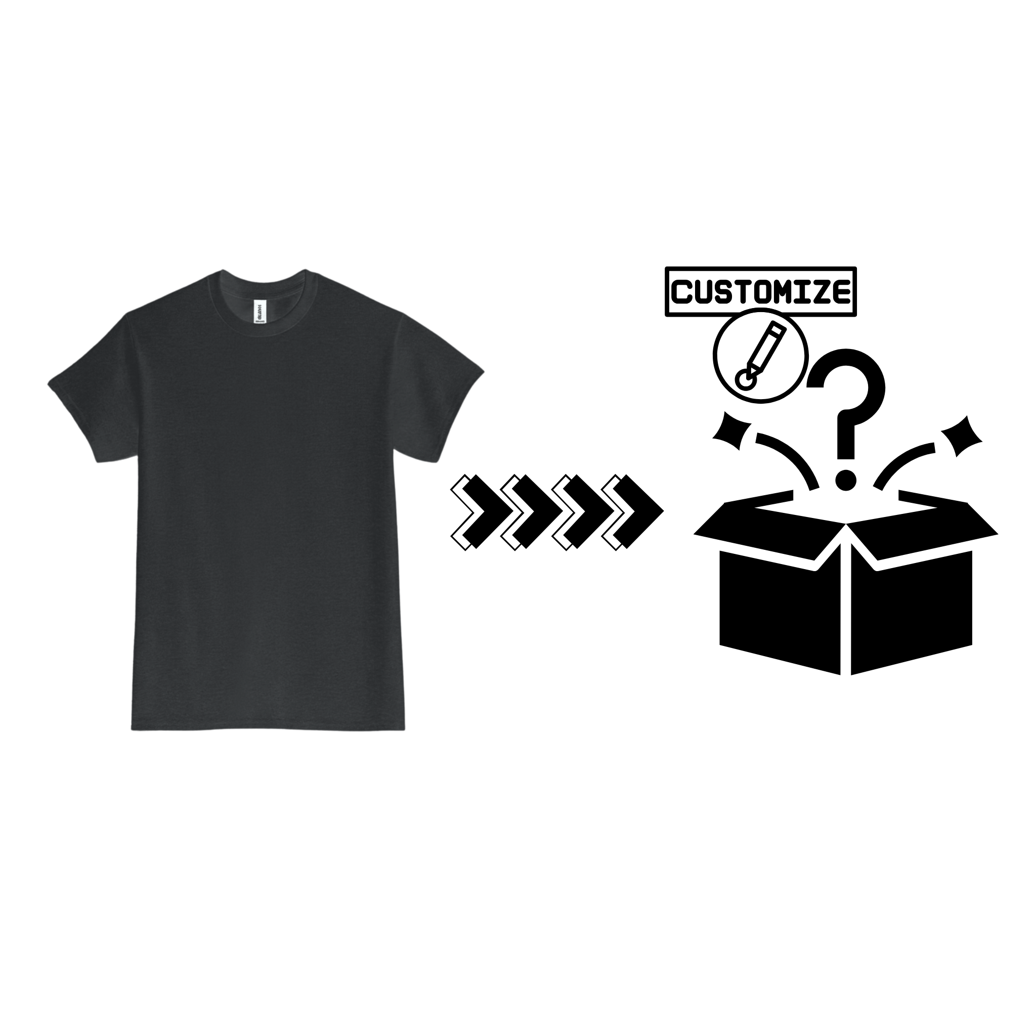 Custom Design T Shirt Black Graphic - Custom Graphic | Jadez World