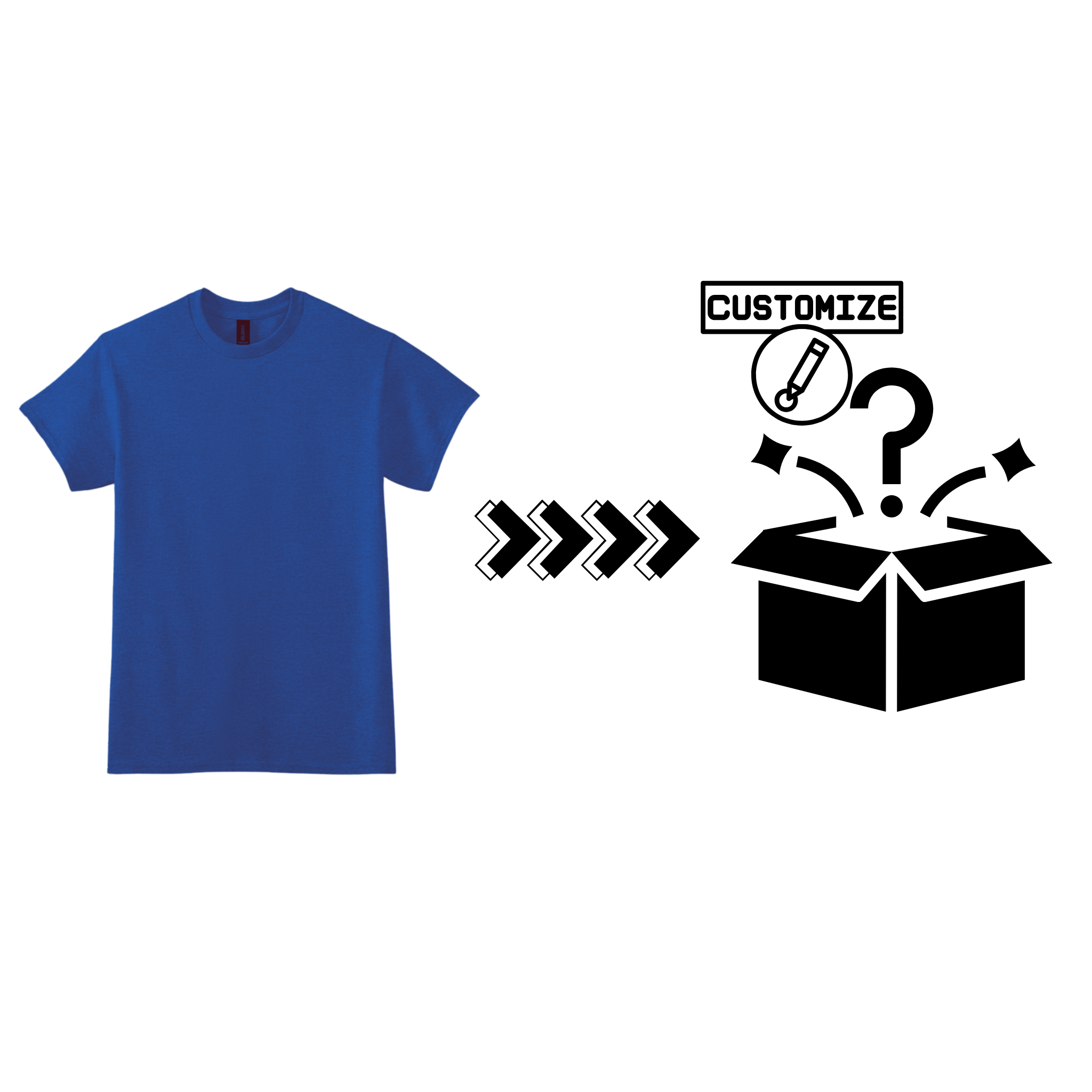 Custom Design T Shirt Blue Graphic - Custom Graphic | Jadez World