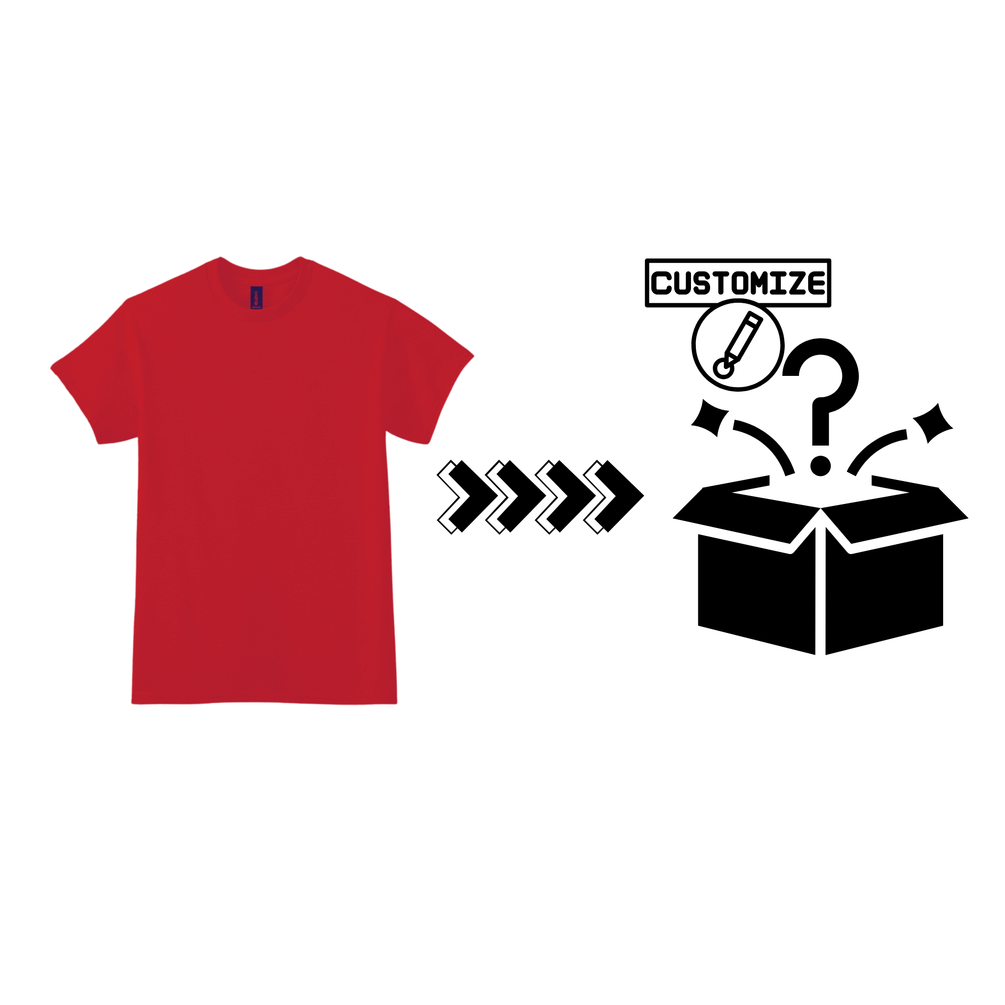 Custom Design T Shirt Red Graphic - Custom Graphic | Jadez World
