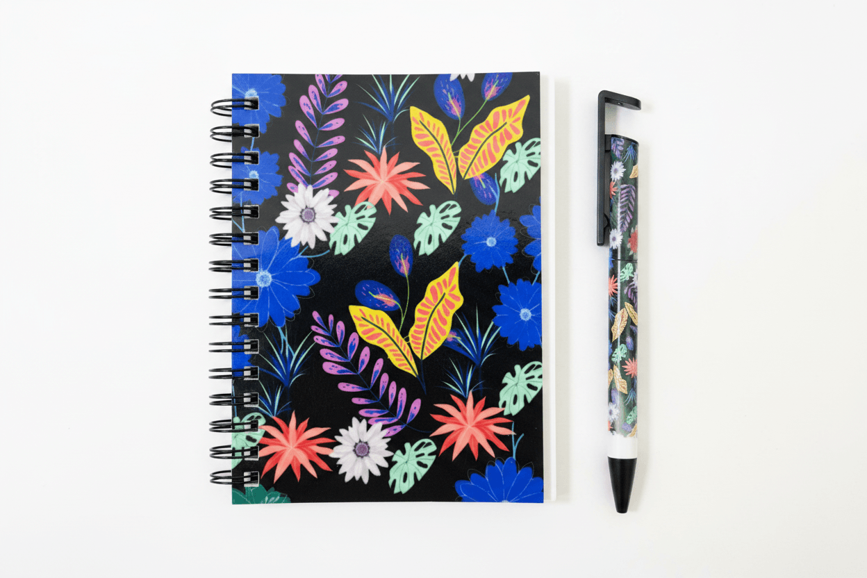 Botanical Notebook & Pen Set - Full Deep Print
