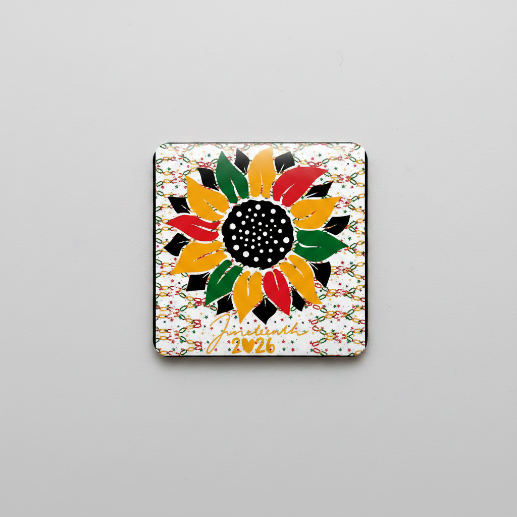Custom Sublimation Magnet – AI Rendering Product Shot - Juneteenth Print | Jadez World
