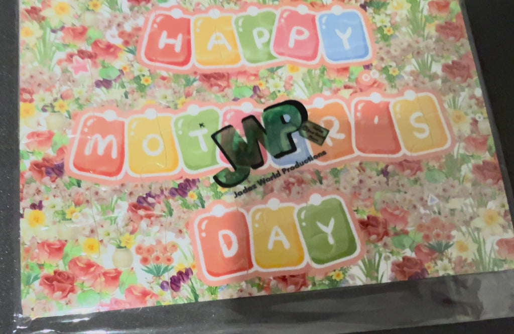 [Video] Product View Custom Sublimation A5 - 28 Piece Jigsaw Puzzle - Mothers Day Print | Jadez World 