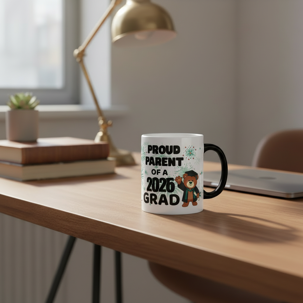 Proud Parent 2026 Grad Mug - Black Handle