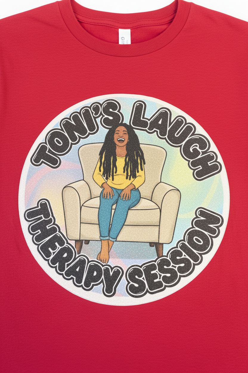 Toni's Laugh Therapy Session Red T-Shirt